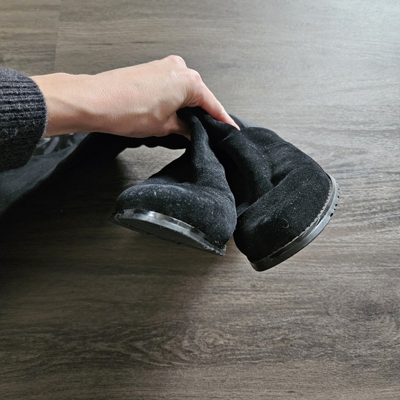 Stuart Weitzman for Russell & Bromley Black Suede Over the Knee Boots Size 36 - Picture 6 of 7